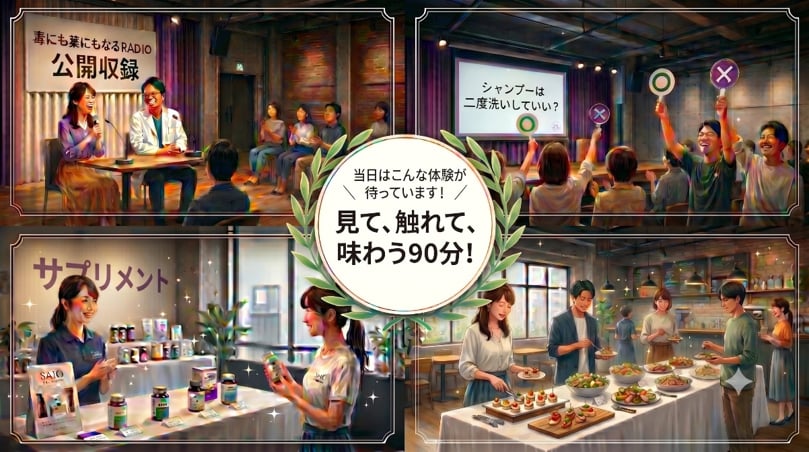 見て、触れて、味わう90分!
